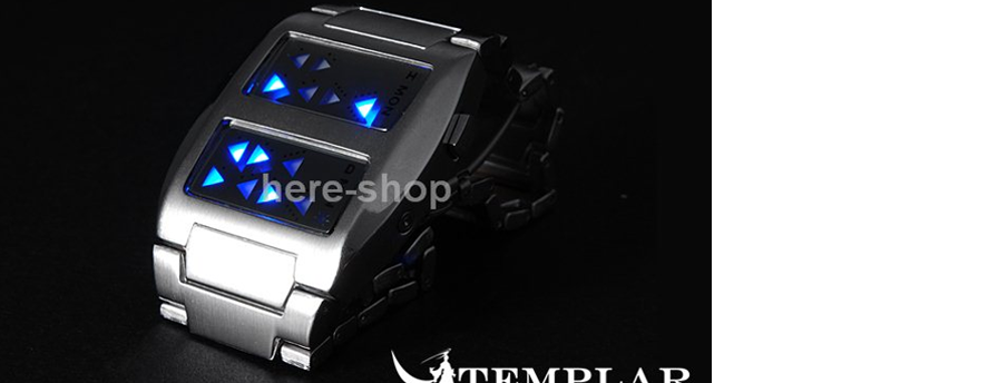 Binární LED hodinky Templar